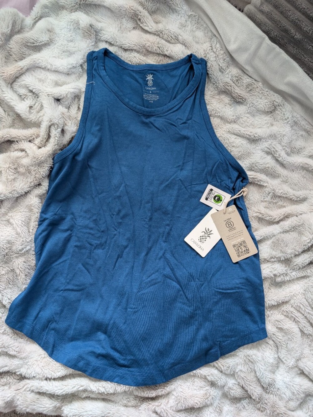 Cariloha Blue Bamboo Tank Top